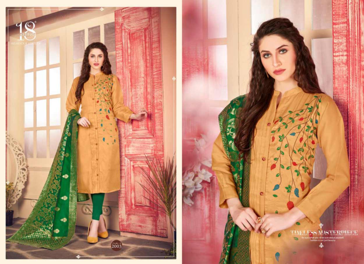 18-Attitude Remi Linen Sartin Wholesale Kurti 18-Attitude Remi Linen Sartin Wholesale Kurti